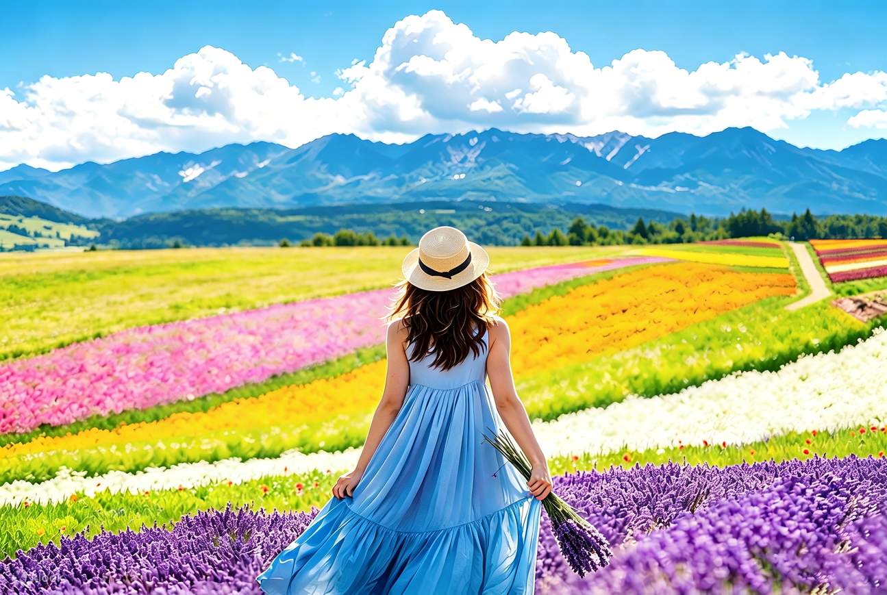 Hokkaido One-Day Tour | Shikisai no Oka & Farm Tomita & Asahiyama